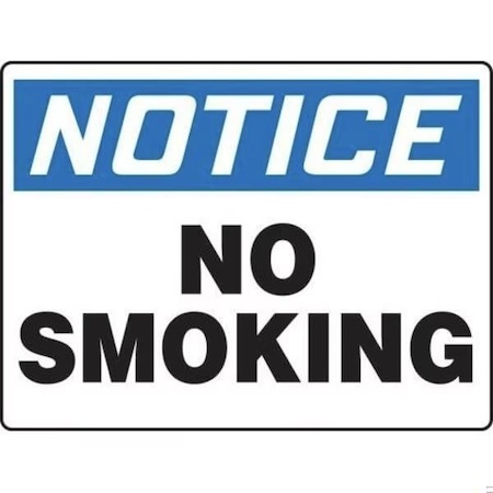 Accuform OSHA NOTICE SMOKING CONTROL SIGN NO MSMK818VP MSMK818VP